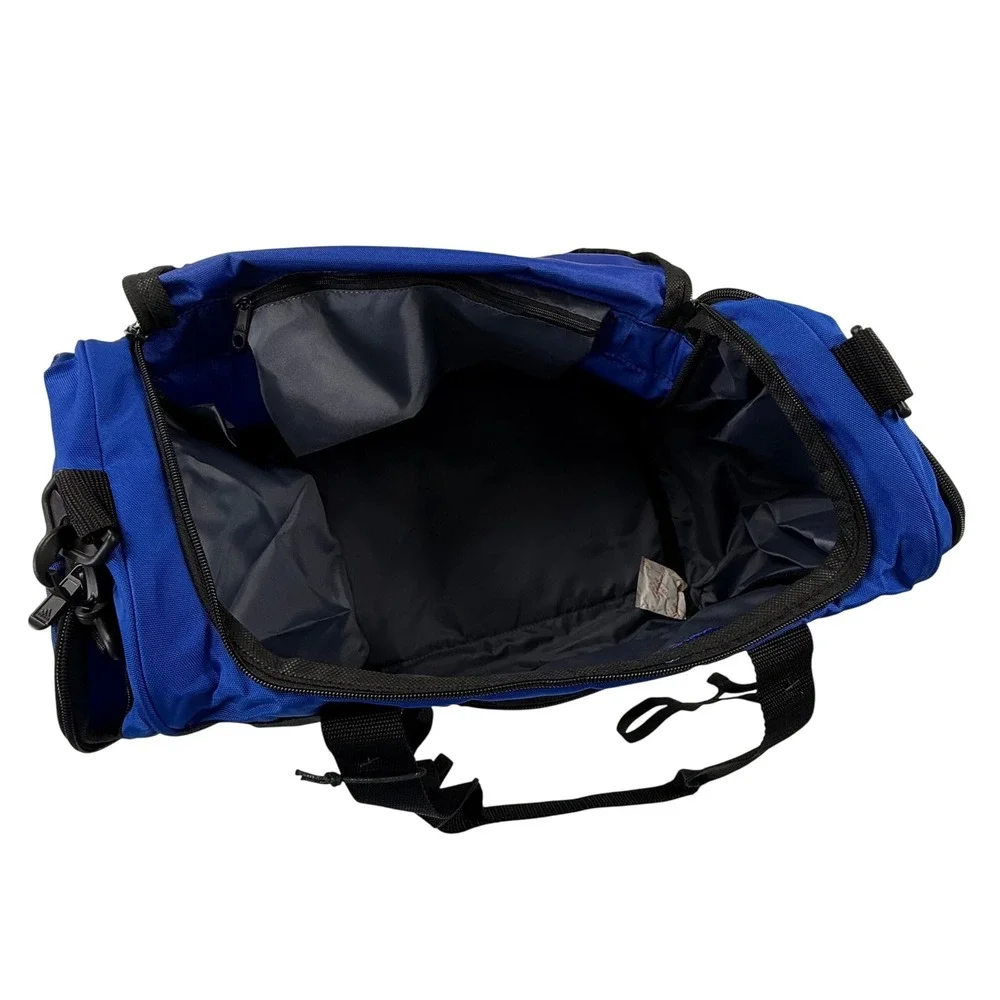Adidas Defender IV Small Duffel Bag Royal Blue Black Water Resistant Gym Travel